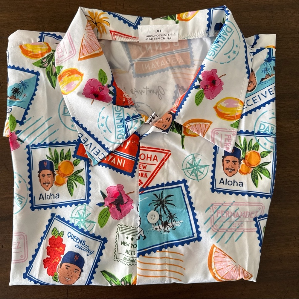 2025 New York Mets Hawaiian Shirt 6/15 Father's Day SGA  Size XL
